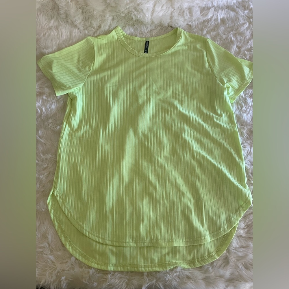 Crazy Train Neon Ribbed Top